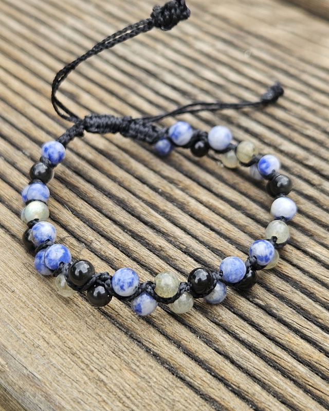 Inner Voice — Quartz bleu, obsidienne et labradorite — ecouter sa verite et l'exprimer